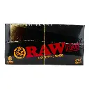 RAW BLACK CLASSIC CONE 1 1/4 6 CONES PER PACK