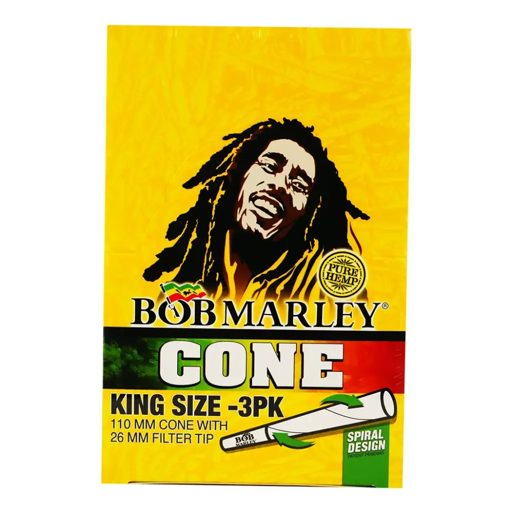 BOB MARLEY CONE KING SIZE 3PK