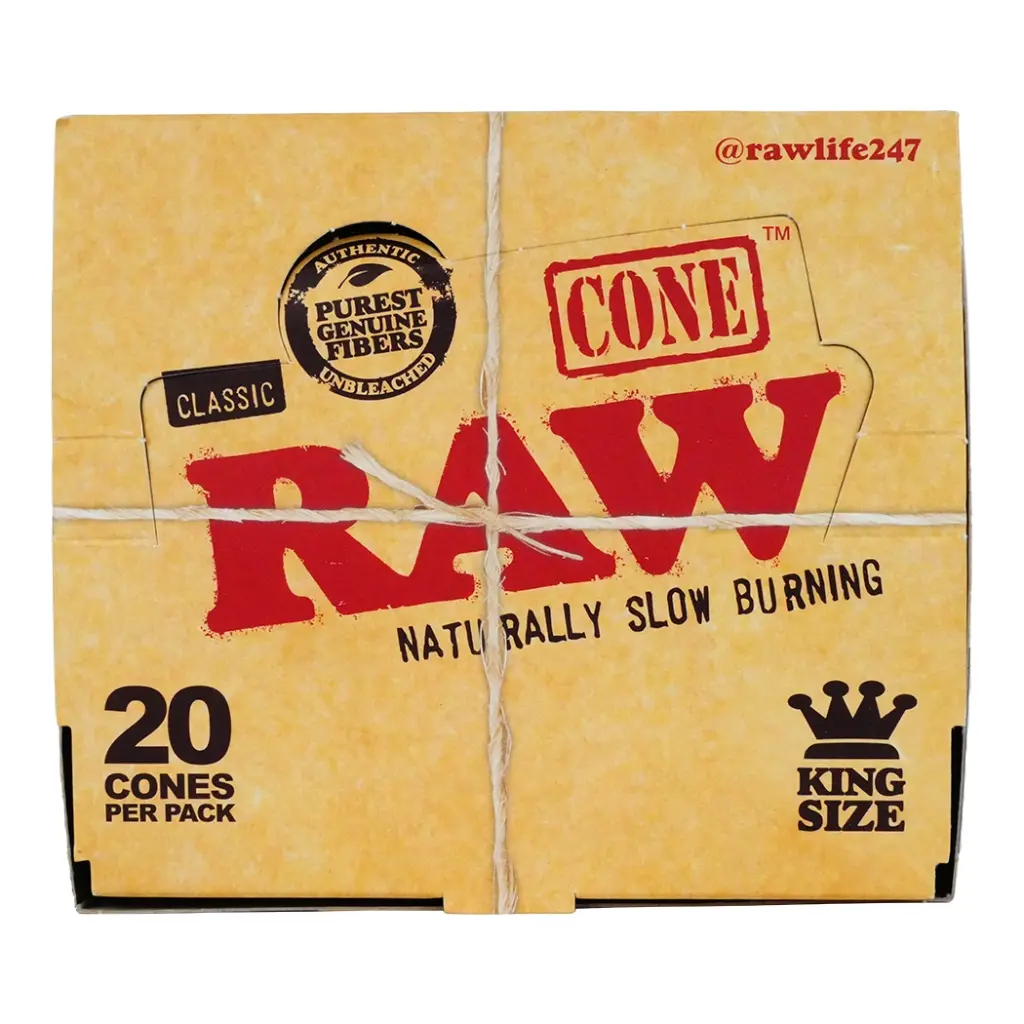 RAW CLASSIC CONE KING SIZE 20 CONES PER PACK