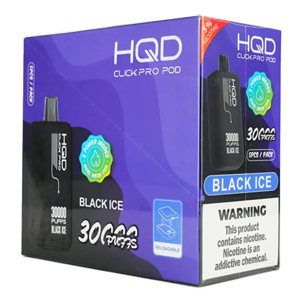 HQD CUVIE CLICK PRO PODS 5PK 30K PUFFS 5%