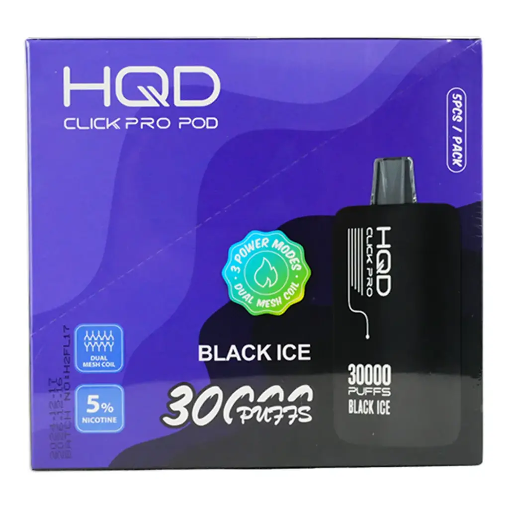 HQD CUVIE CLICK PRO PODS 5PK 30K PUFFS 5%