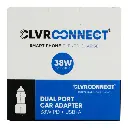CLVR CONNECT DUAL PORT AUTO ADAPTER WITH TYPE C 4CT