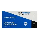 CLVR CONNECT DUAL PORT AUTO ADAPTER WITH TYPE C 4CT