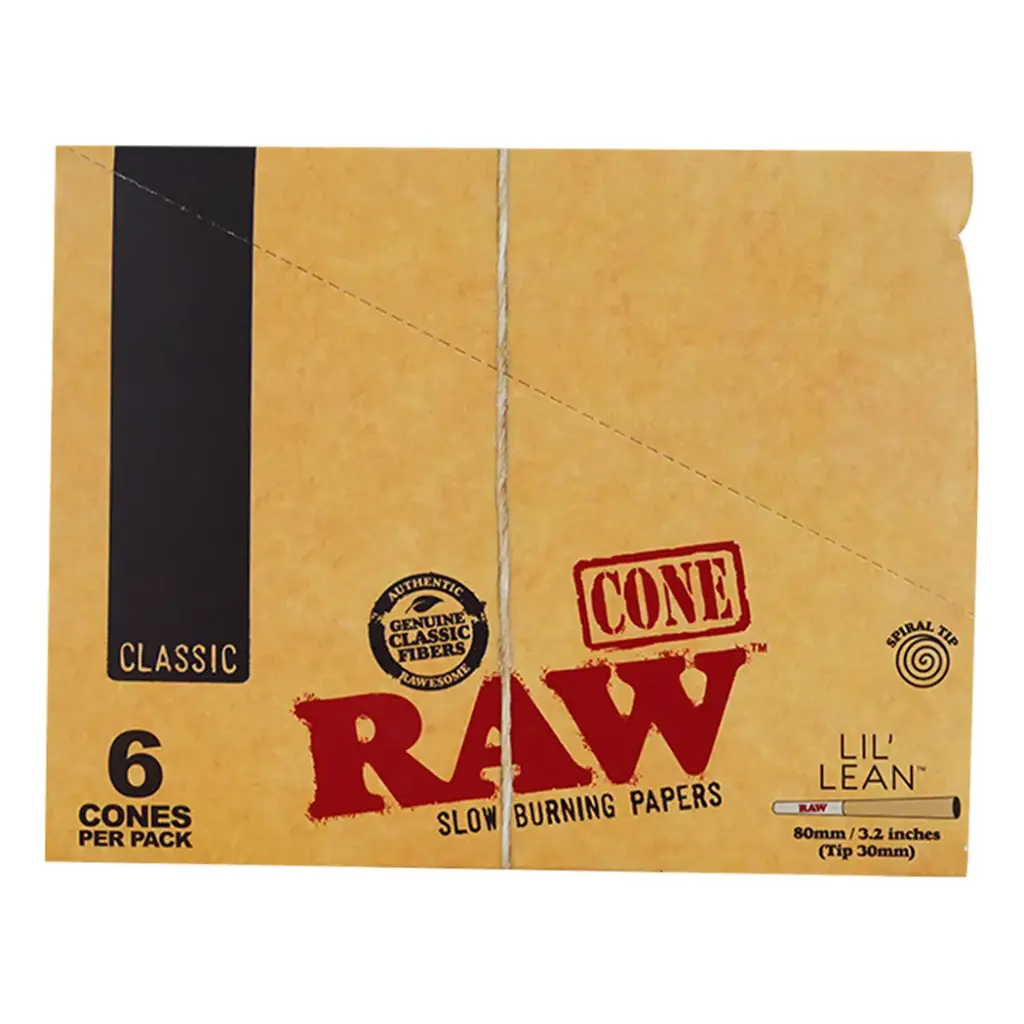 RAW CLASSIC CONE LIL' LEAN 24 PACKS PER BOX