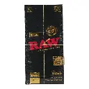 RAW BLACK CLASSIC SINGLE WIDE 25 PER BOX