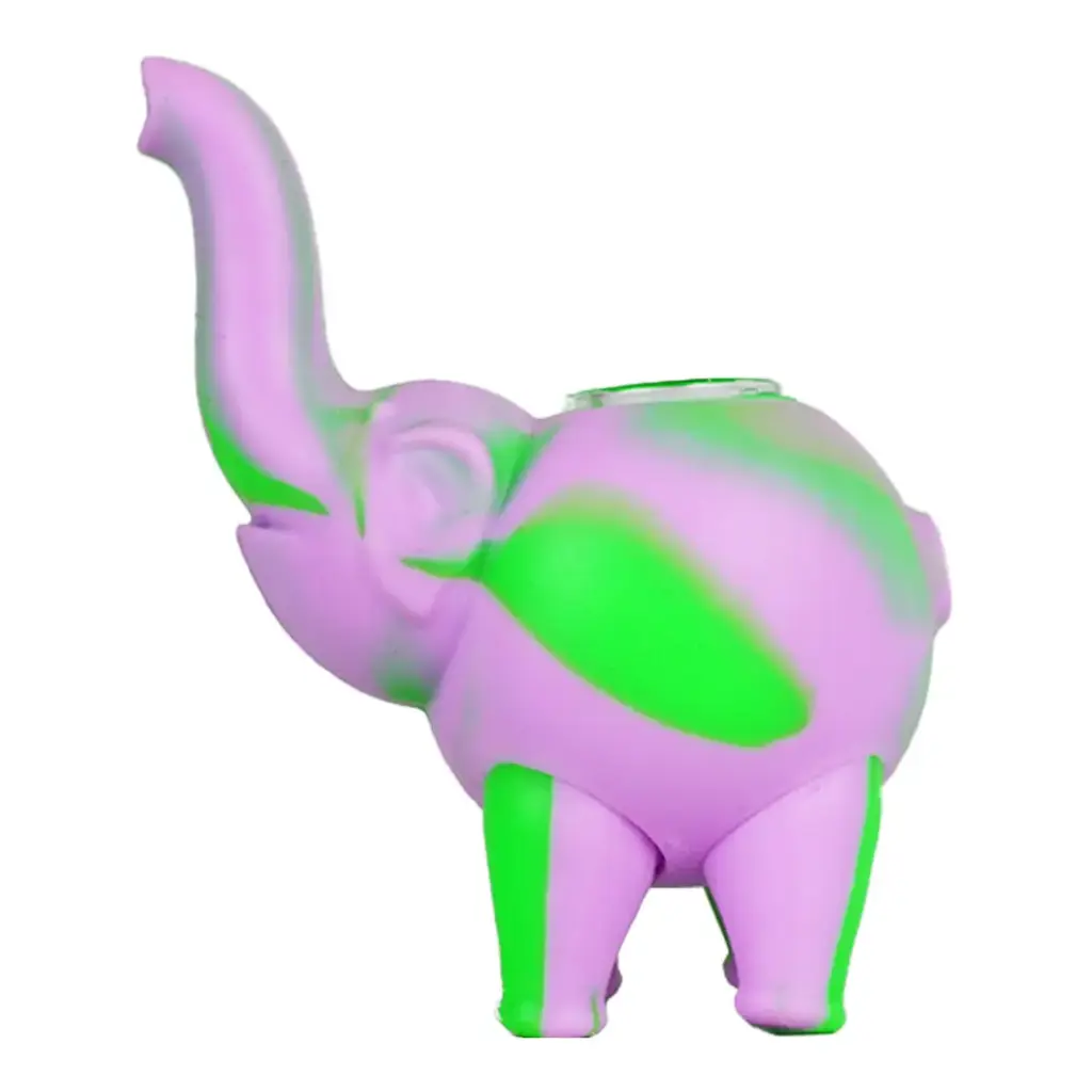 PIPE SILICONE GRAFFITI ELEPHANT