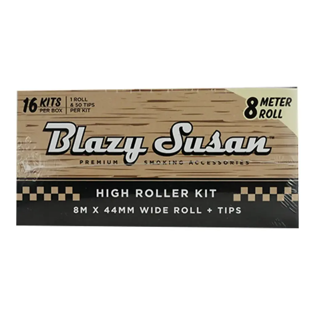 BLAZY TIPS UNBLEACHED 16 HIGH ROLLER KIT 8 METER ROLL