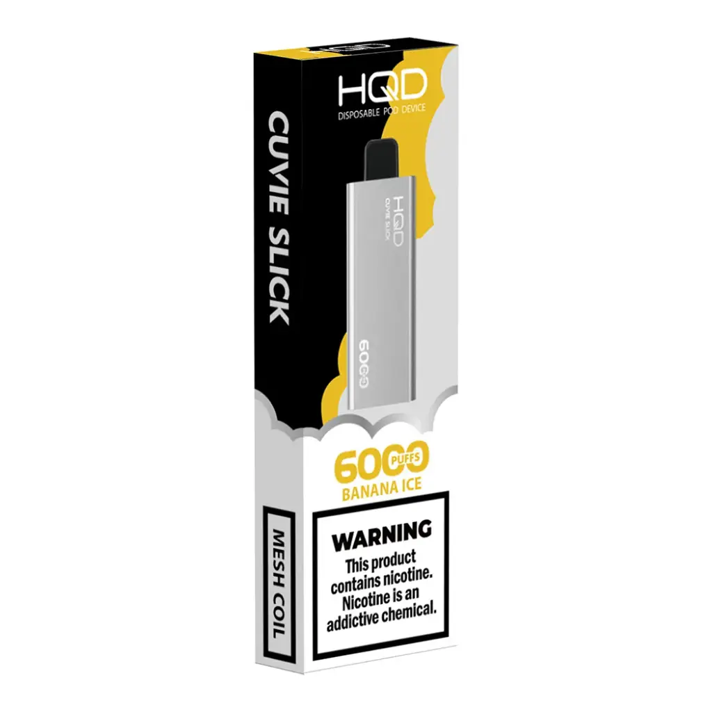 HQD SLICK 5% BANANA ICE 1X5PK DISPOSABLE (6000)