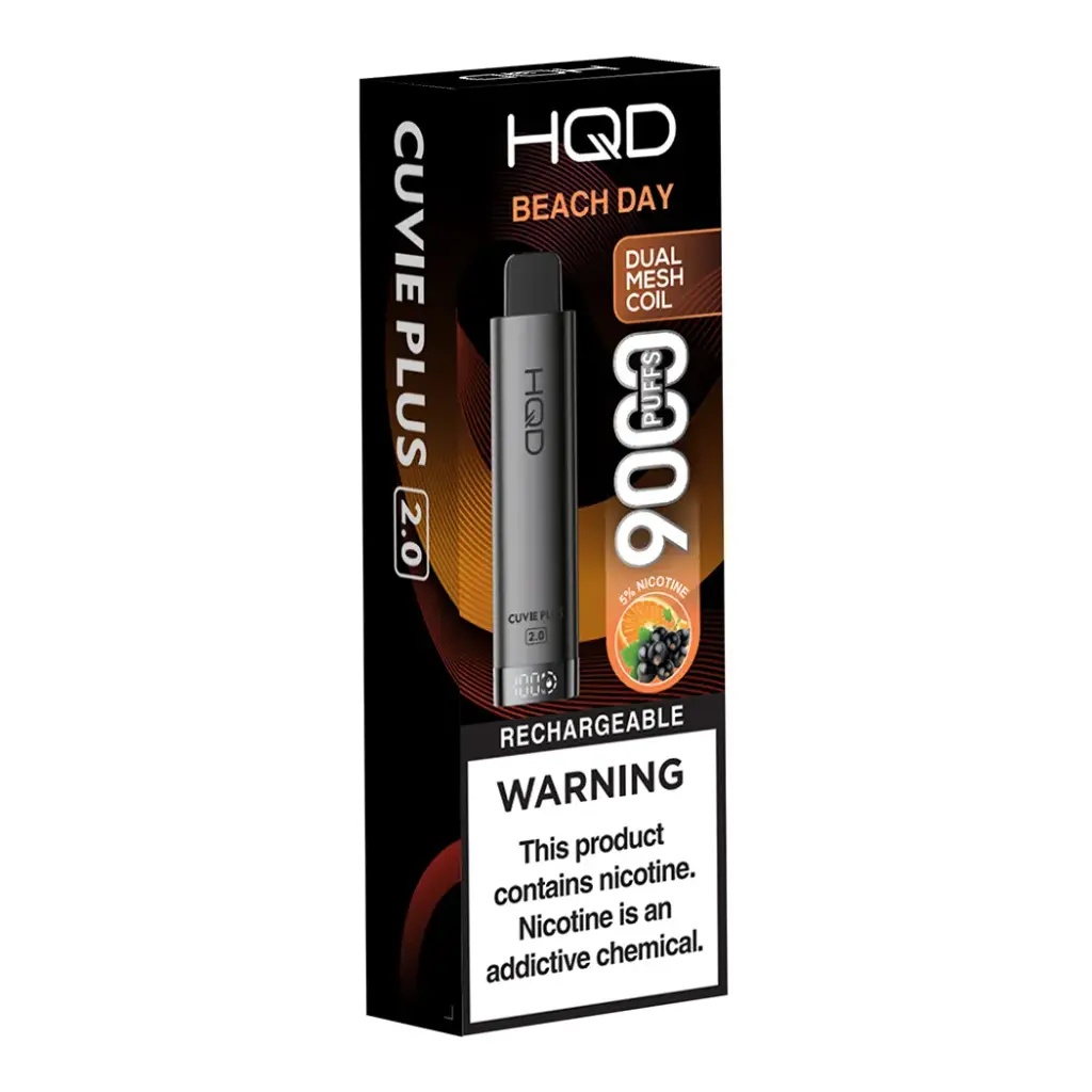 HQD PLUS 2.0 5% BEACH DAY 1X5PK DISPOSABLE (9000)