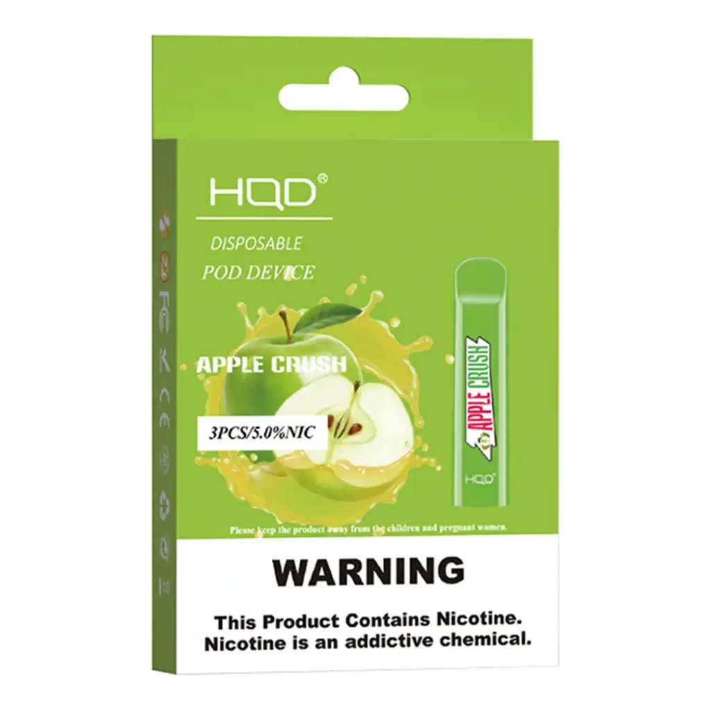 HQD V1 5% APPLE CRUSH 3X10PK DISPOSABLE