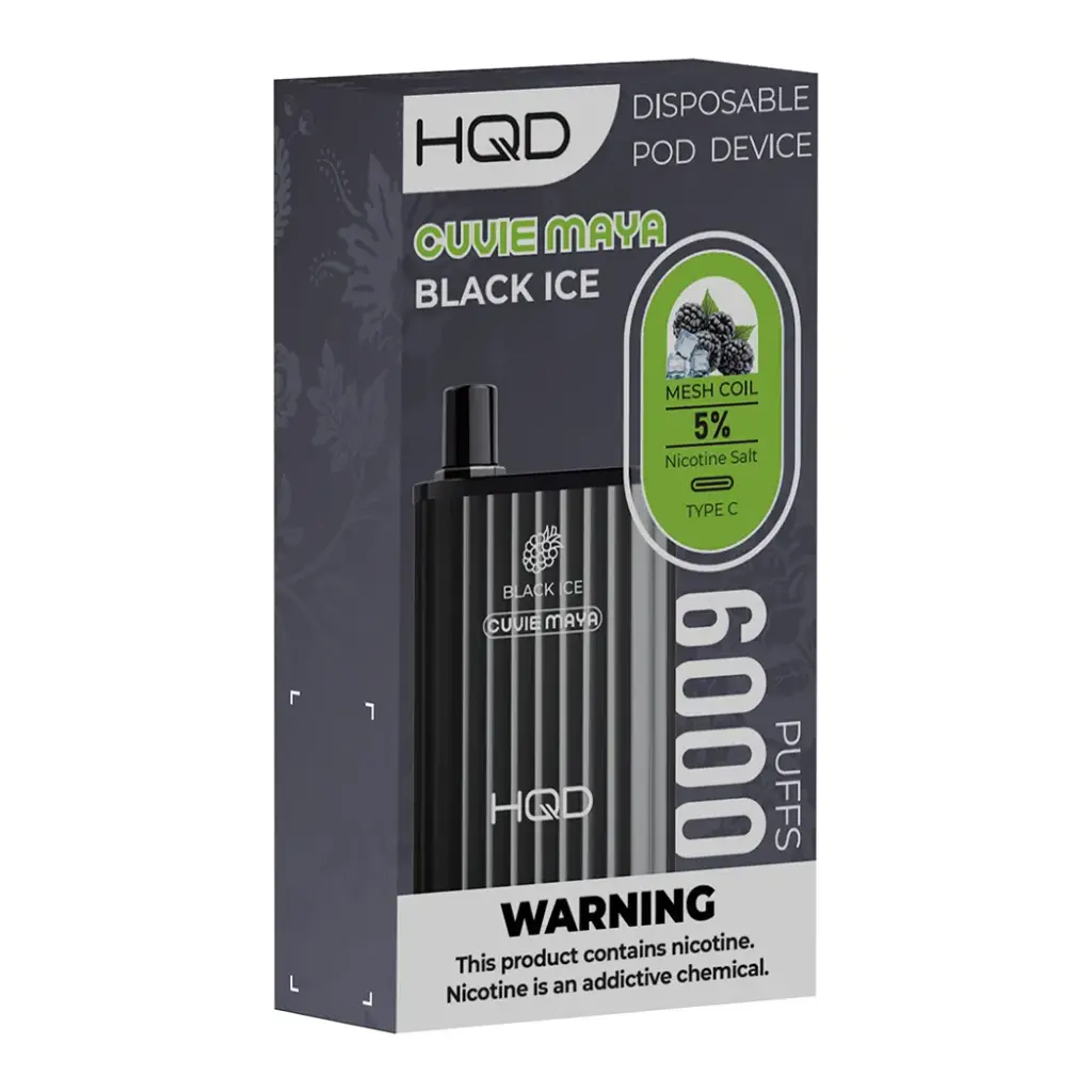 HQD MAYA 5% BLACK ICE 1X5PK DISPOSABLE (6000)