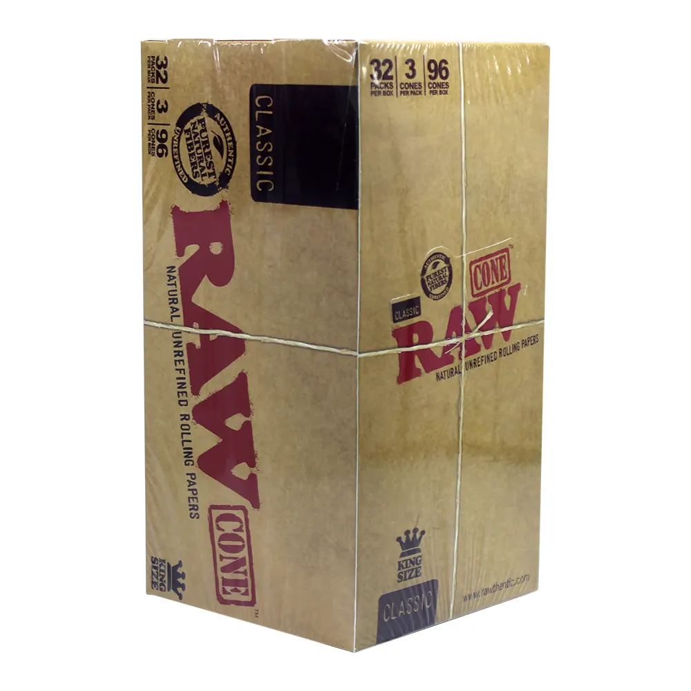 RAW CLASSIC CONE KING SIZE 32 PER BOX