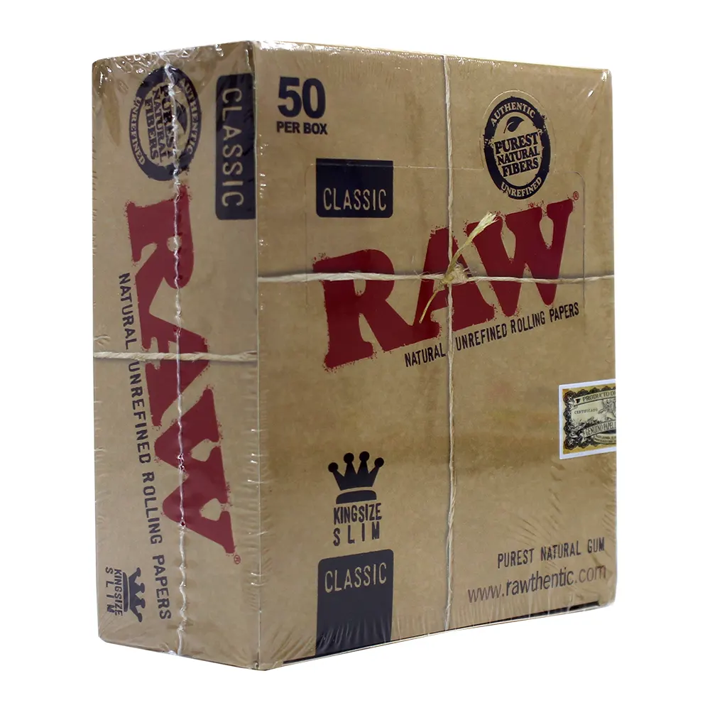 RAW CLASSIC KING SIZE SLIM 50 PER BOX