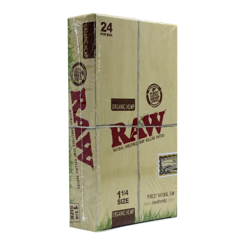 RAW ORGANIC HEMP 1 1/4 24 PER BOX