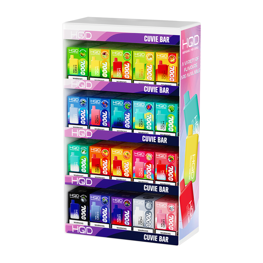 HQD DISPLAY BAR WITH 100PC ASSORTED FLAVOR 1 CT