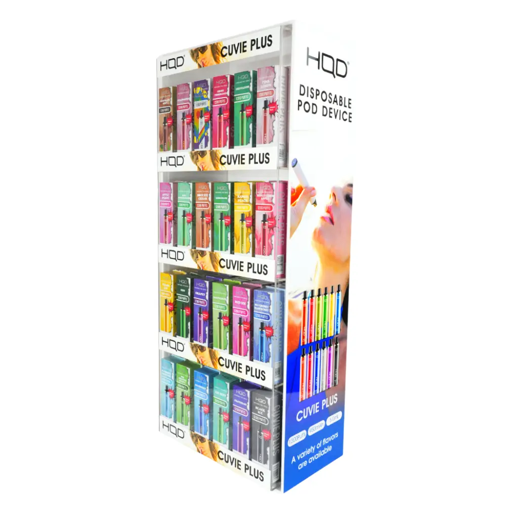 HQD DISPLAY PLUS 144PC ASSORTED FLAVORS