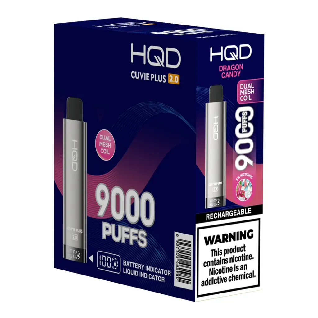 HQD PLUS 2.0 5% DRAGON CANDY 1X5PK DISPOSABLE