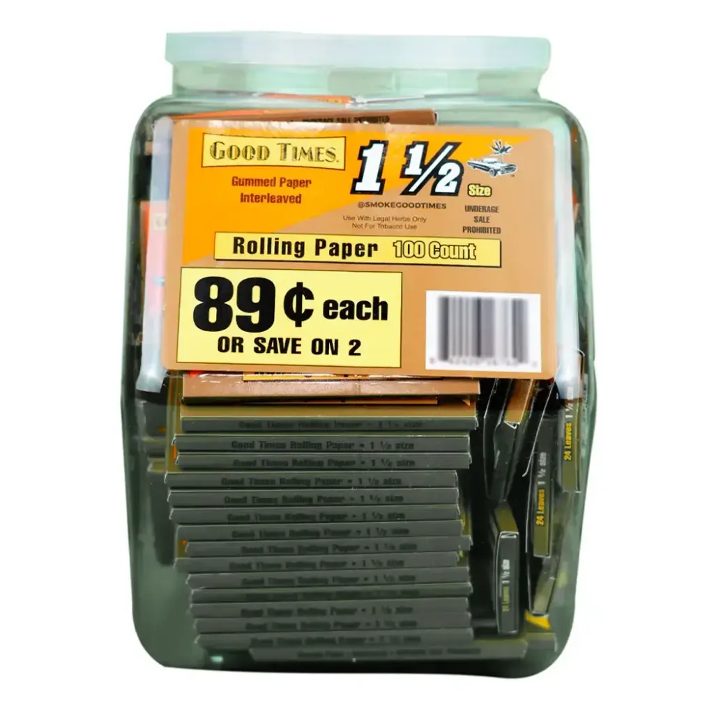 GT 1 1/2 CIGARETTE PAPER 2 FOR $1.49 100 CT