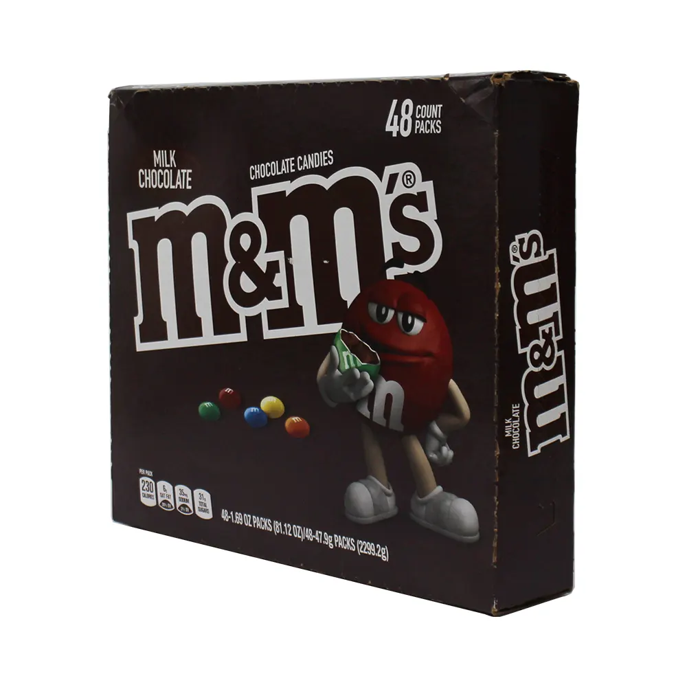 M&M 48-1.69OZ MILK CHOCOLATE