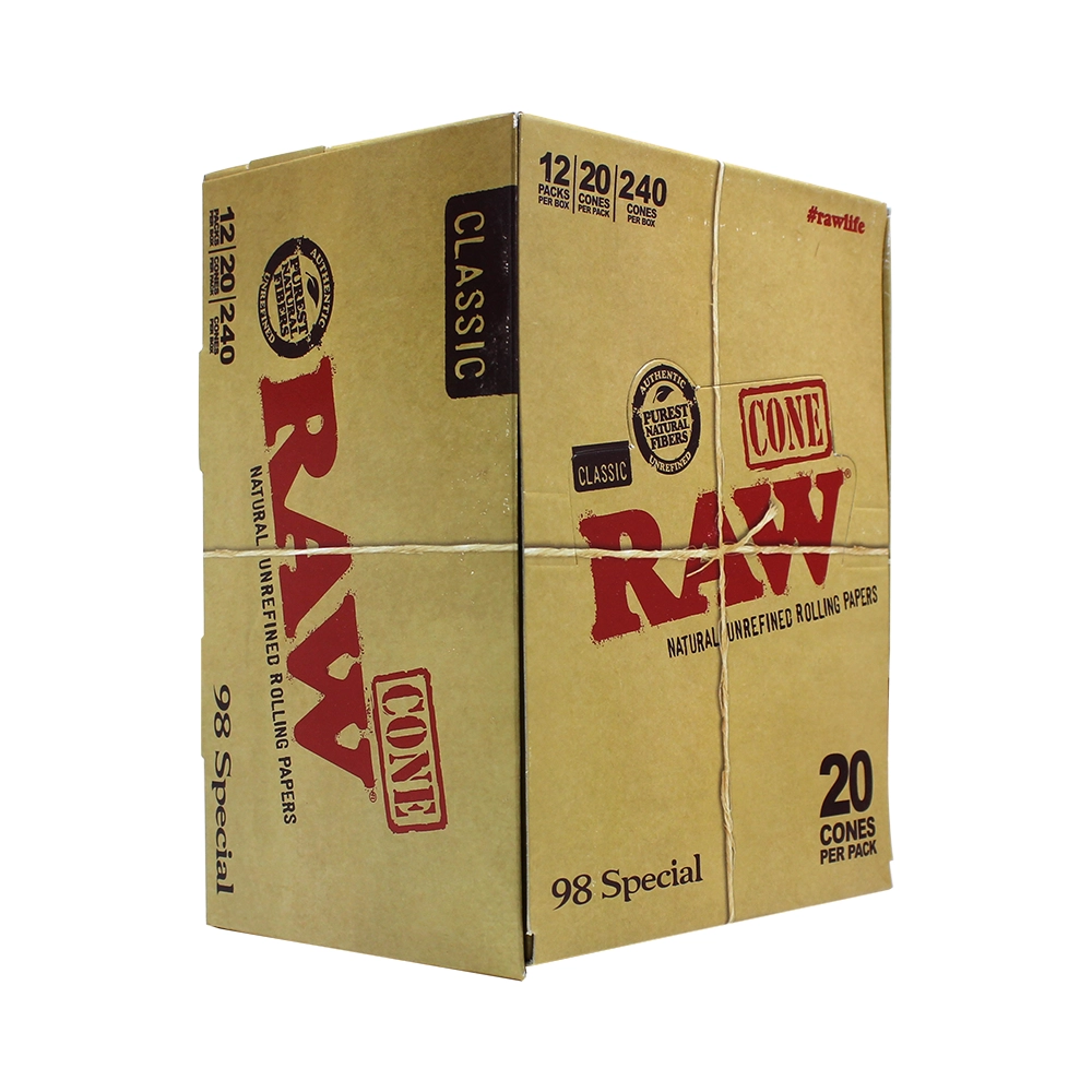 RAW CLASSIC CONE 98 SPECIAL 12 PACKS PER BOX