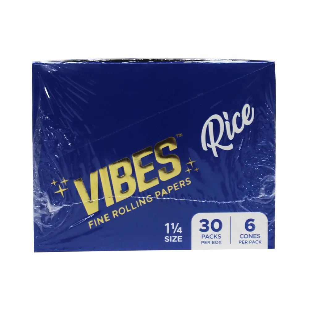 VIBES BLUE 1 1/4 CONE 30 PACKS PER BOX