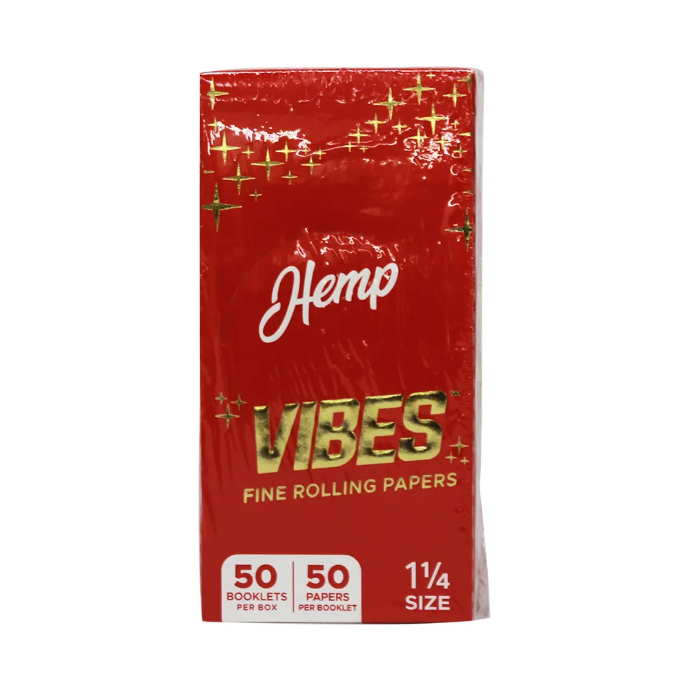 VIBES RED 1 1/4 50 BOOKLETS PER BOX