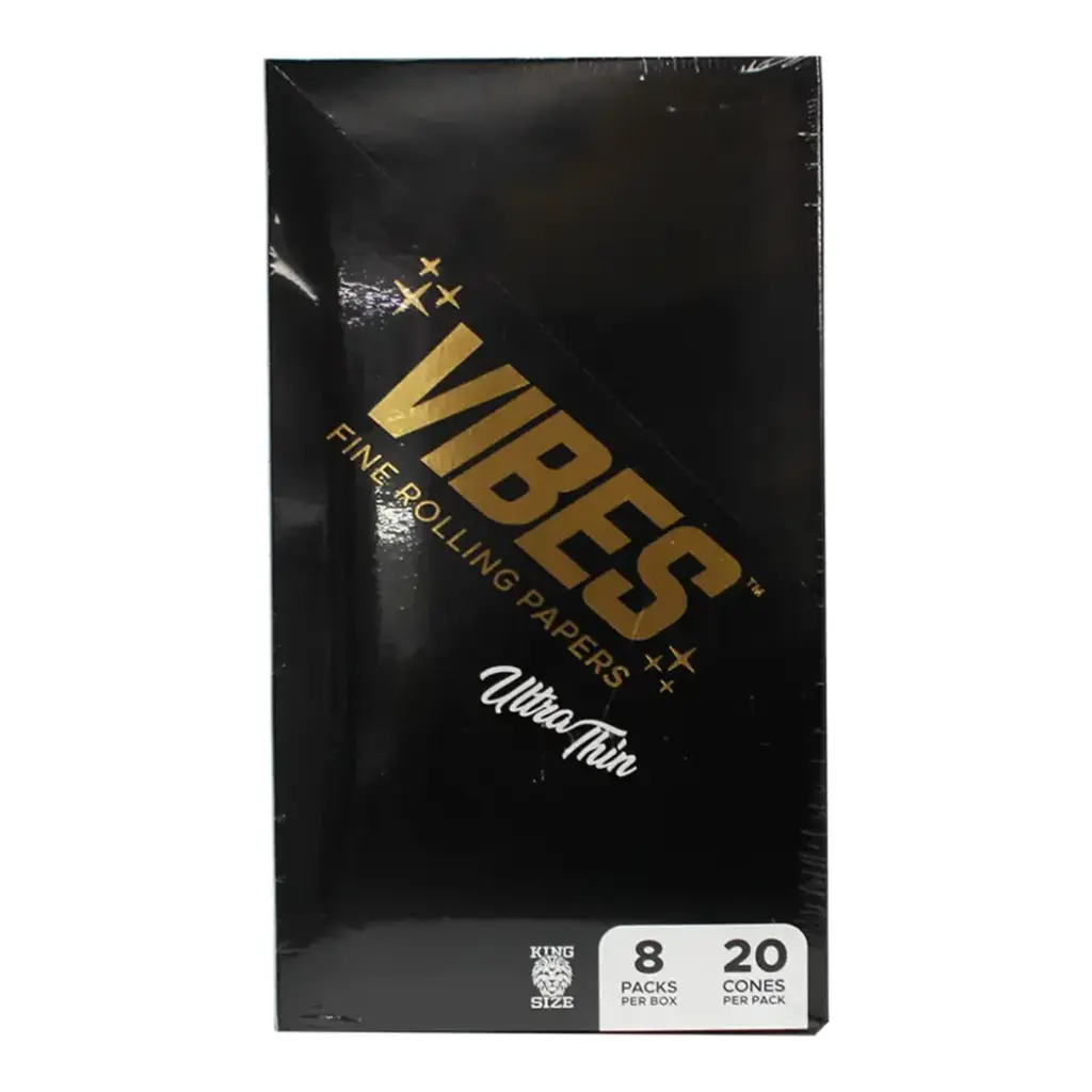 VIBES ULTRA THIN KING SIZE CONE 20 CONES PER BOX