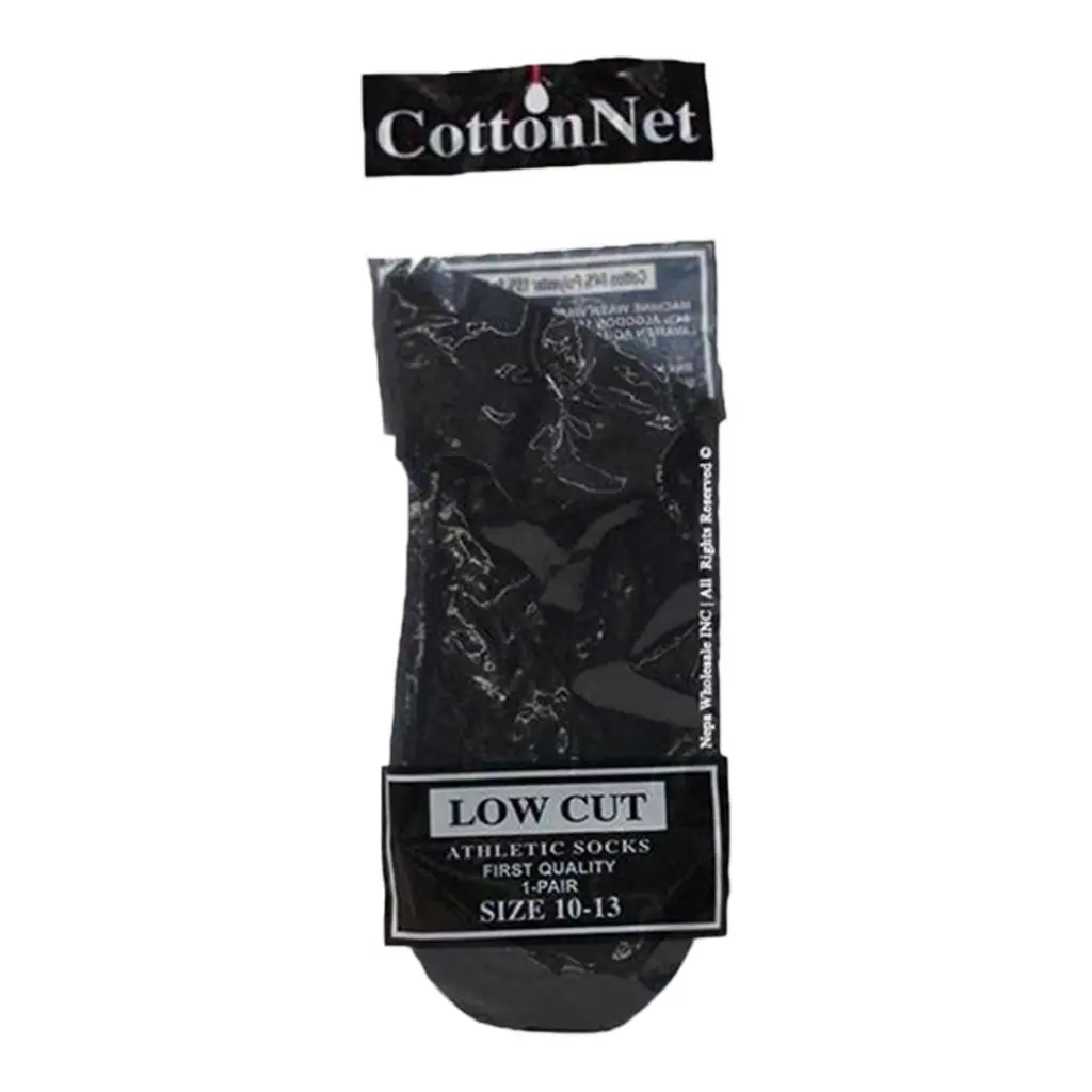 SOCKS BLACK LOW CUT