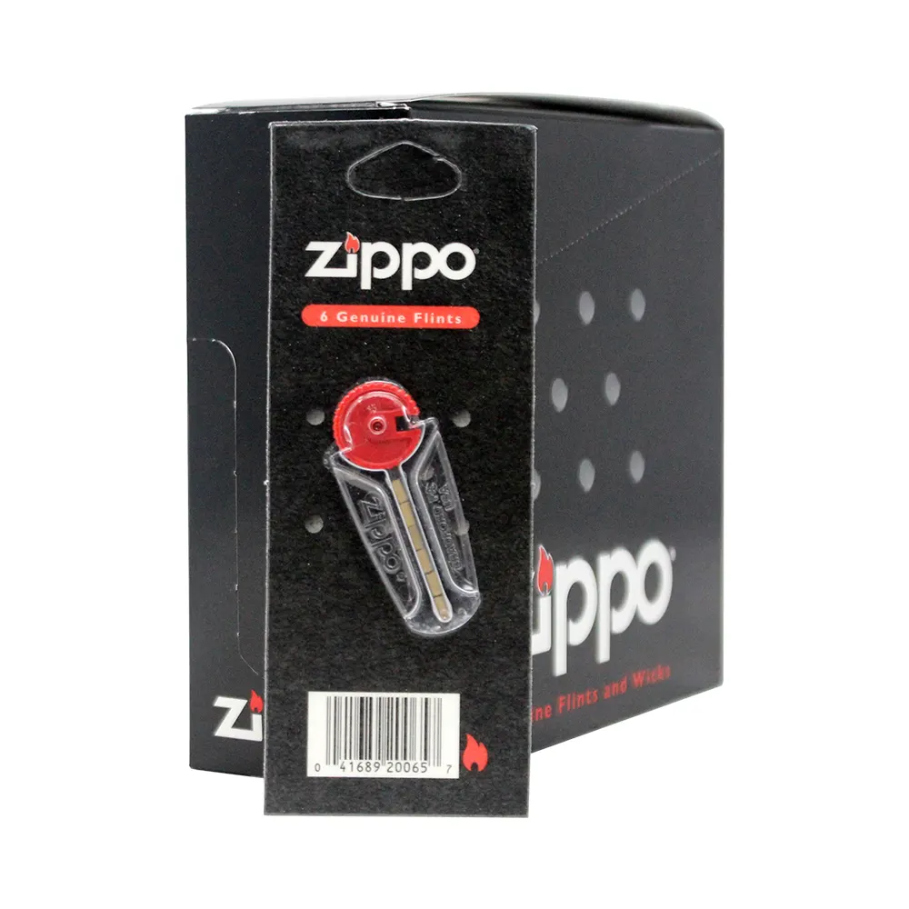 ZIPPO 6 GENUINE FLINTS 1 CT