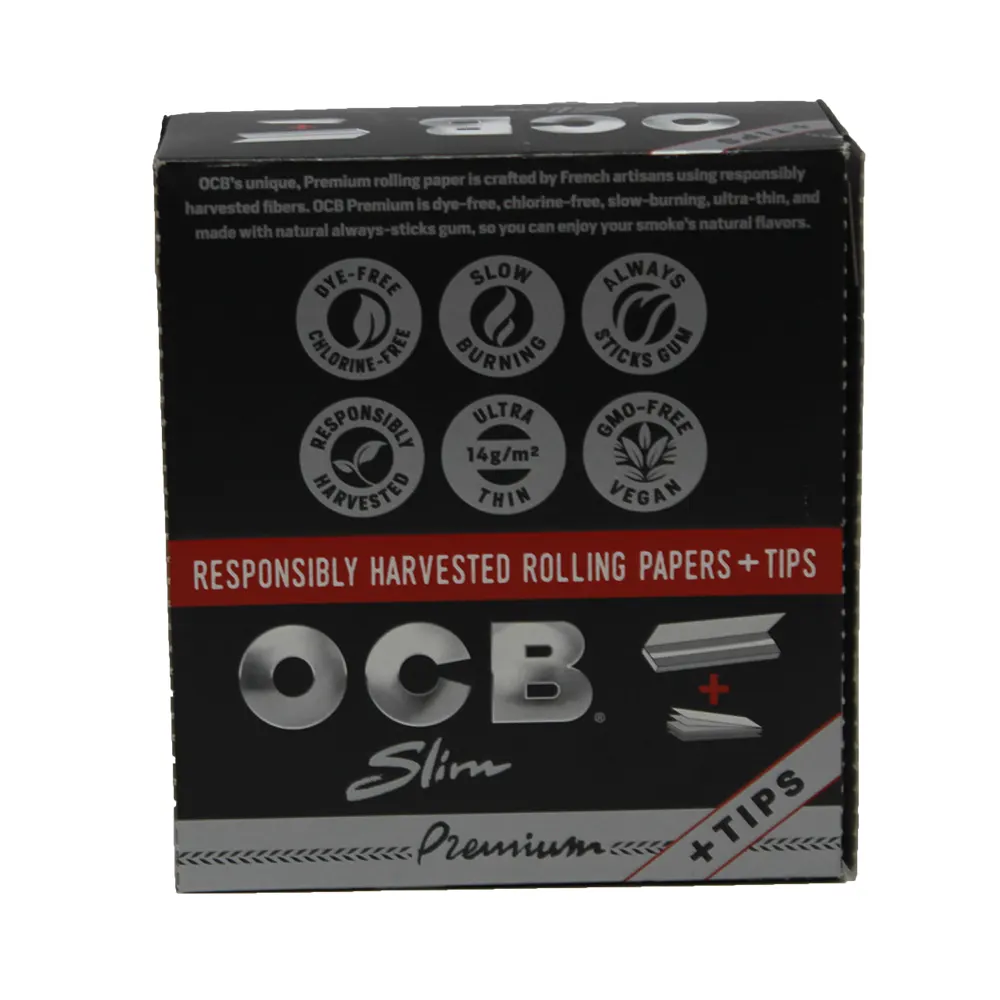 OCB PREMIUM SLIM + TIPS 24 BOOKLETS