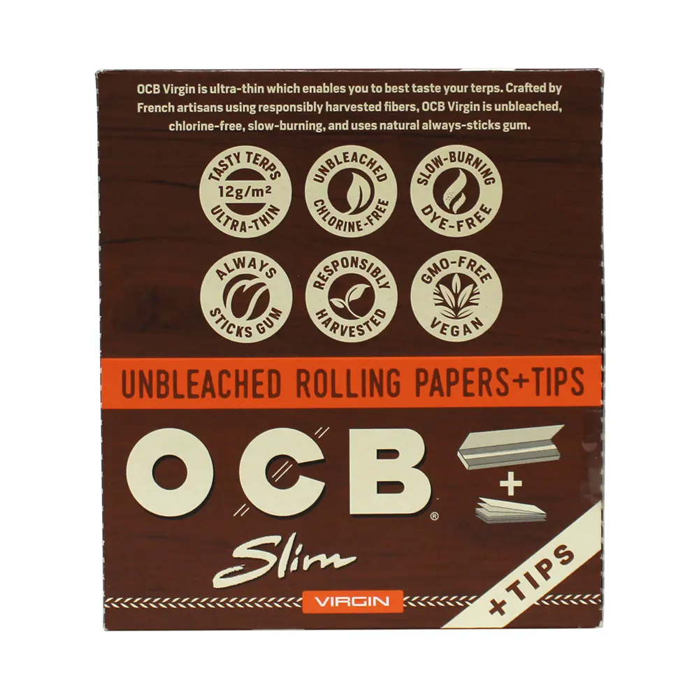 OCB VIRGIN SLIM + TIPS 24 BOOKLETS