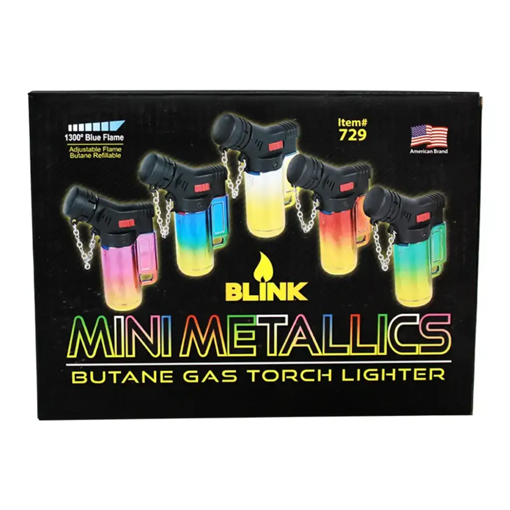 BLINK 20CT MINI METALLICS TORCH LIGHTER