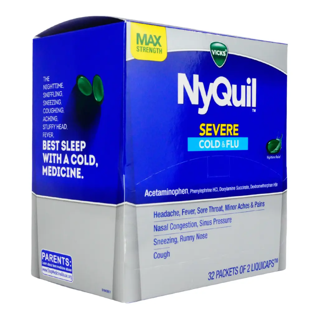 NYQUIL SEVER DISPENSER 32 X 2'S