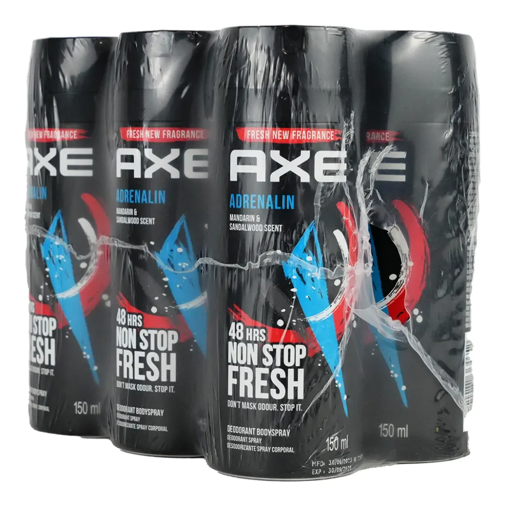 AXE DEODORANT SPRAY 150 ML ADRENALIN