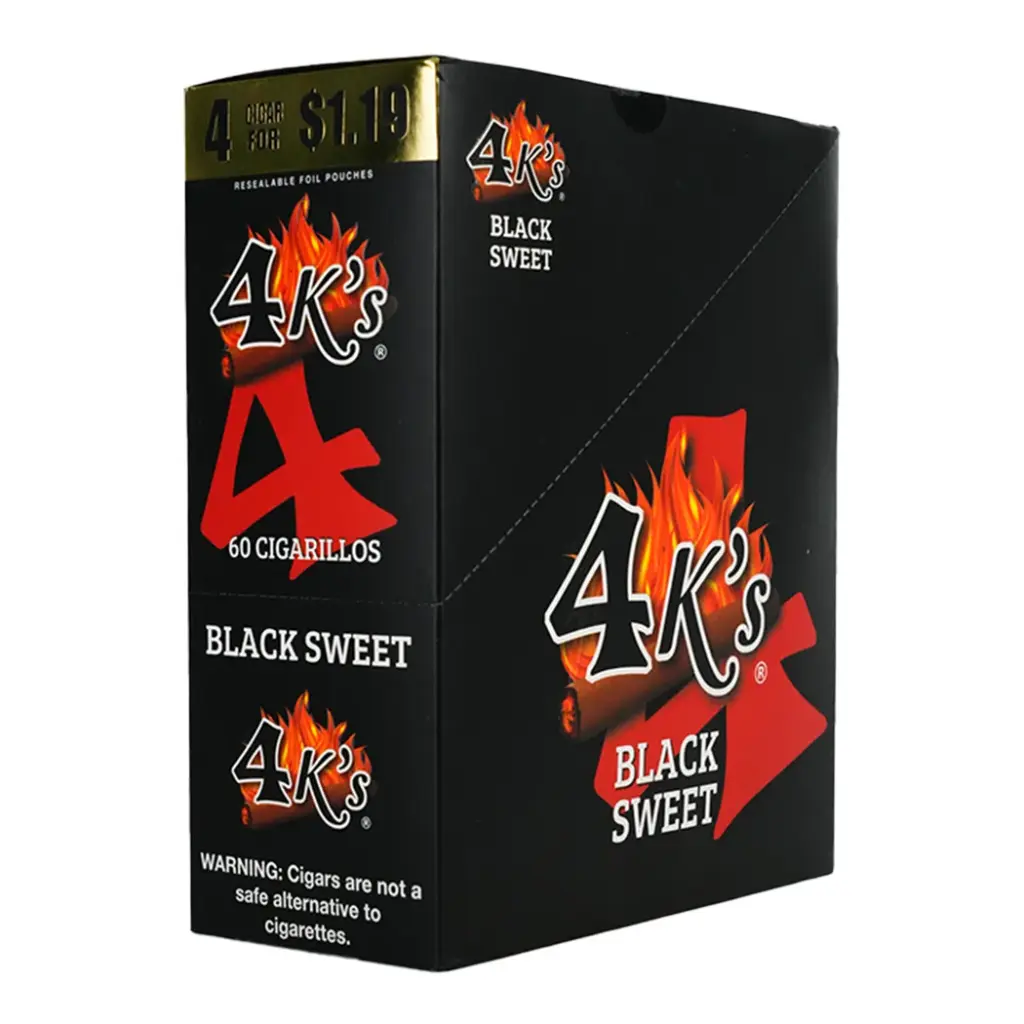 GT 4 KINGS BLACK SWEET 4 FOR $1.19 15 PK