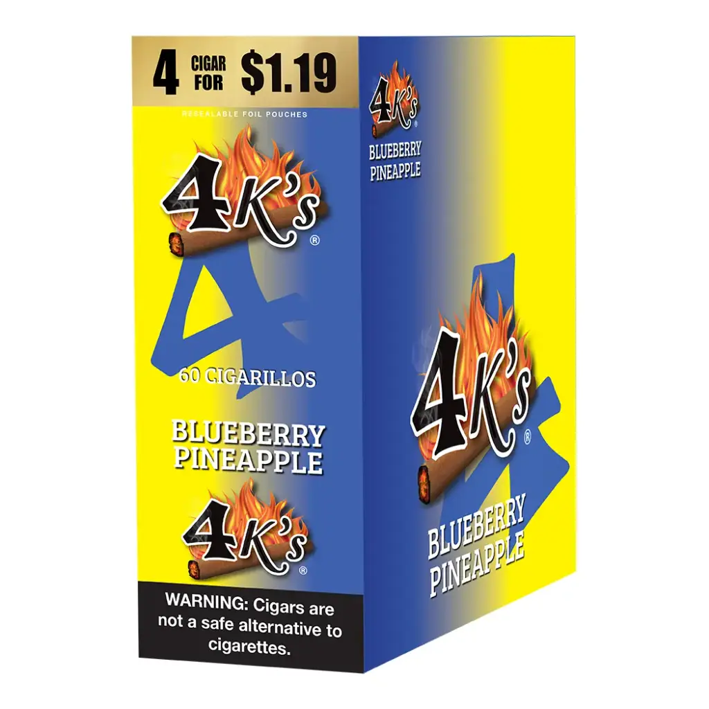GT 4 KINGS BLUEBERRY PINEAPPLE 4 FOR $1.19 15 PK