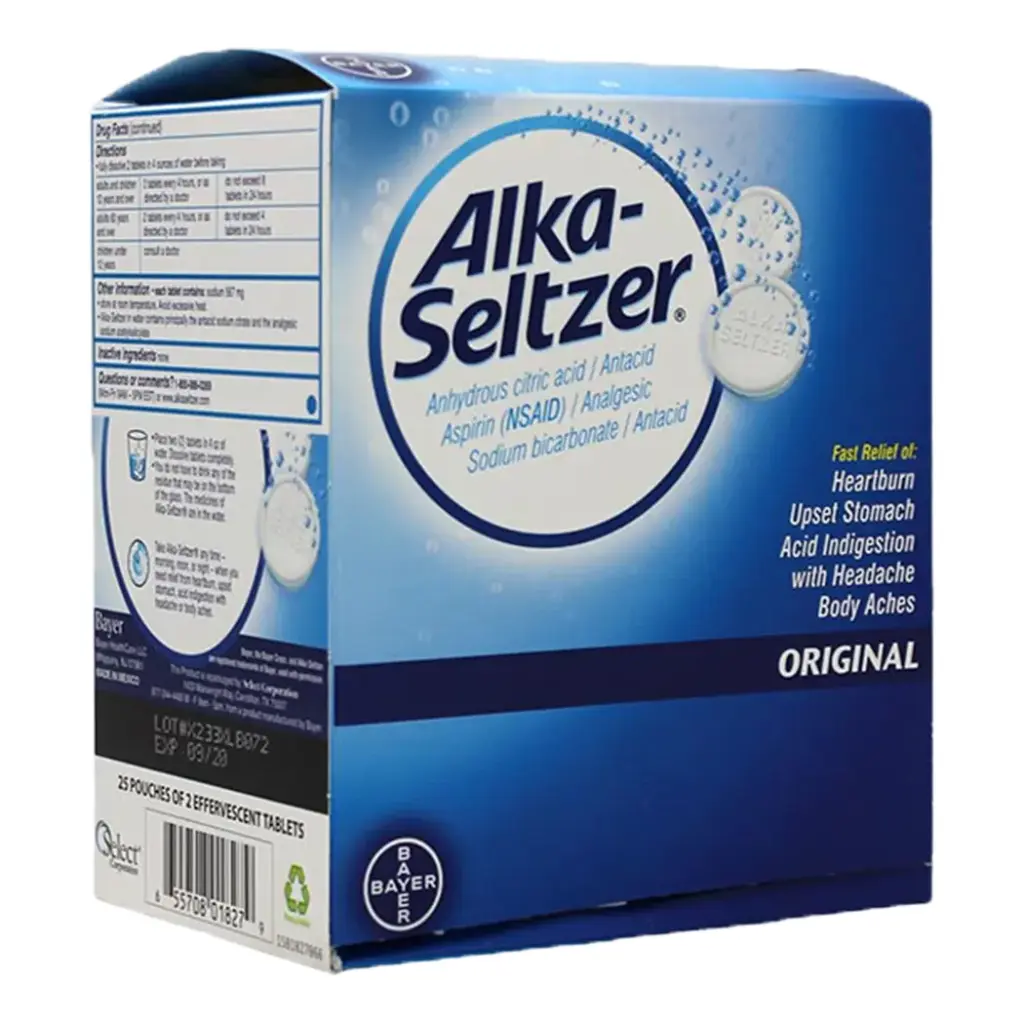 ALKA-SELTZER ORIGINAL DISPENSER 25 X 2'S