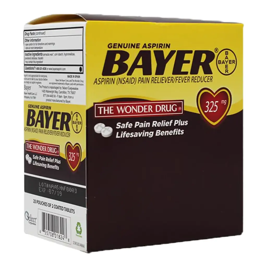 BAYER ASPIRIN DISPENSER 25 X 2'S