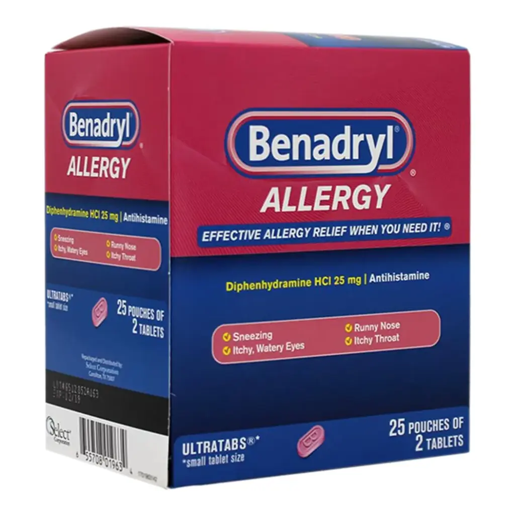 BENADRYL DISPENSER 25 X 2'S