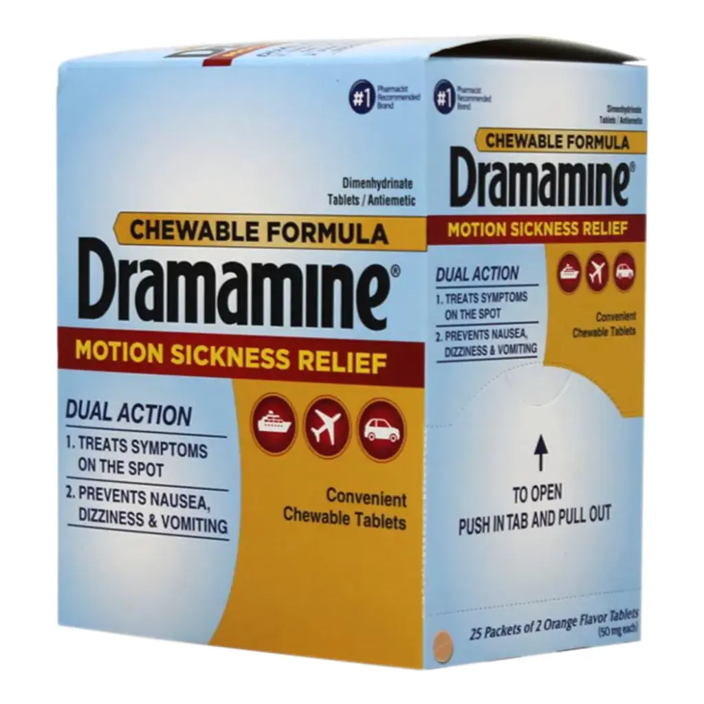 DRAMAMINE DISPENSER 25 X 2'S