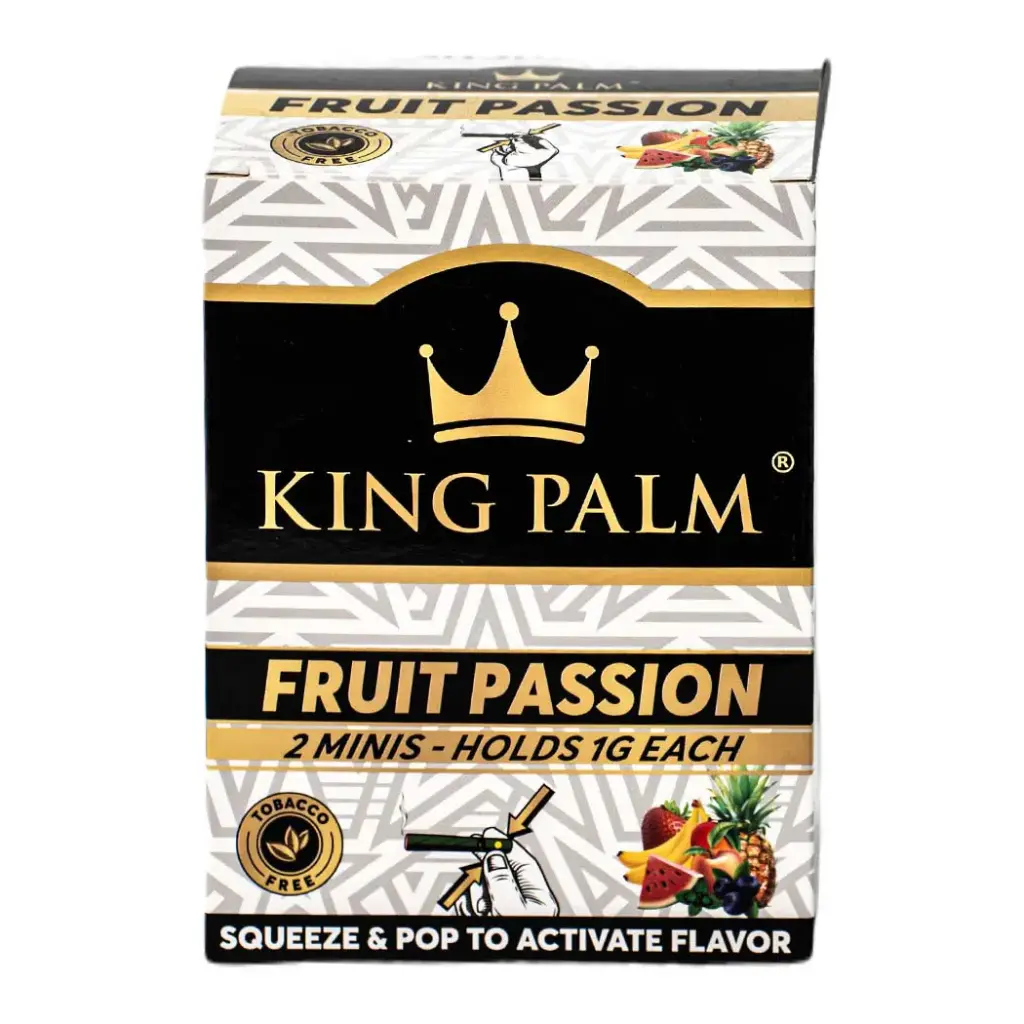 KING PALM 2 MINI ROLLS FRUIT PASSION 20CT