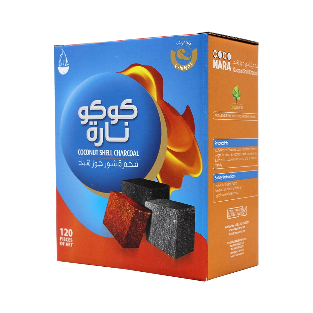 COCO NARA CHARCOAL 120CT BOX