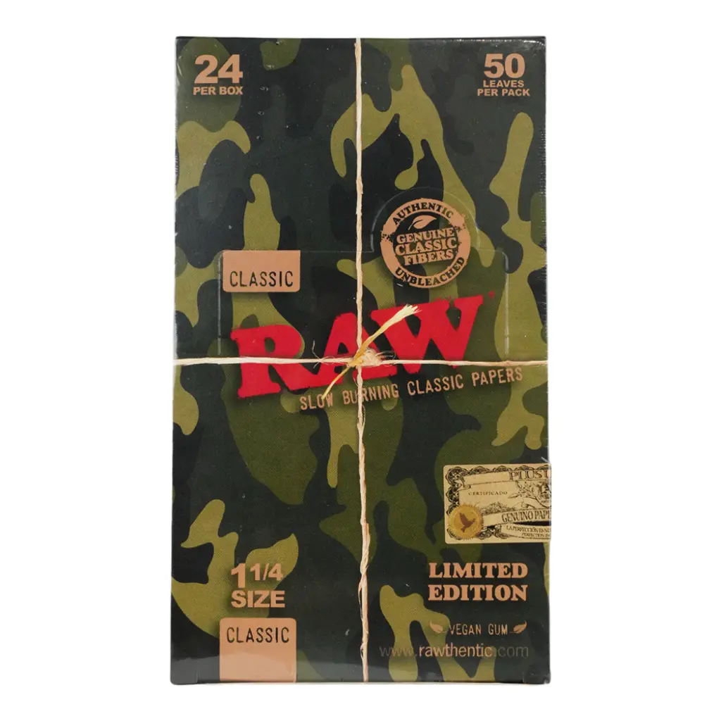 RAW CAMO 1 1/4 24 PER BOX