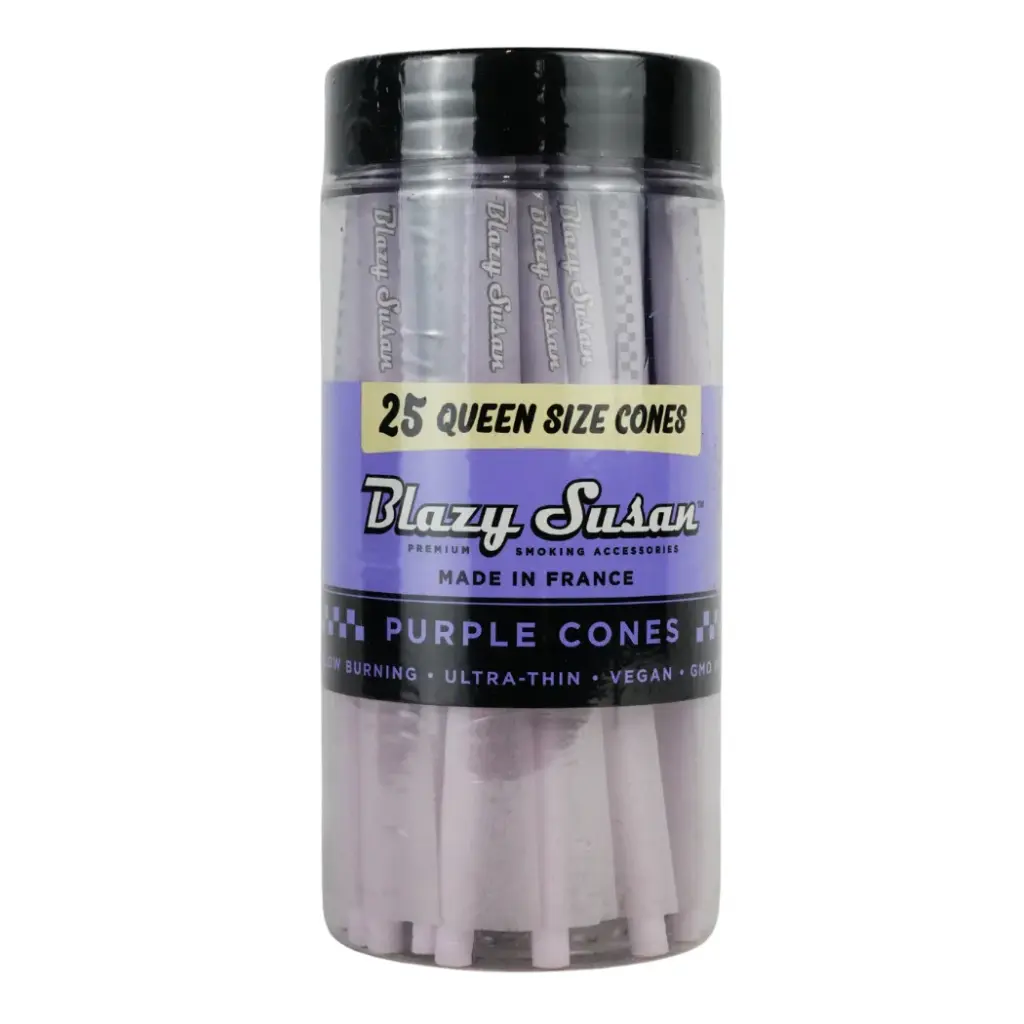 BLAZY CONE PURPLE QUEEN SIZE 25CT JAR