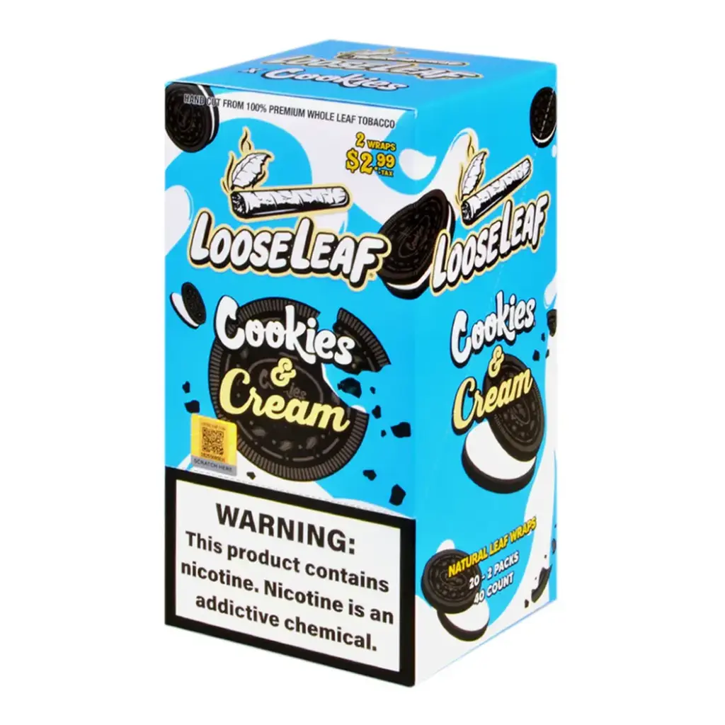 LOOSE LEAF 20-2 PACKS COOKIES & CREAM