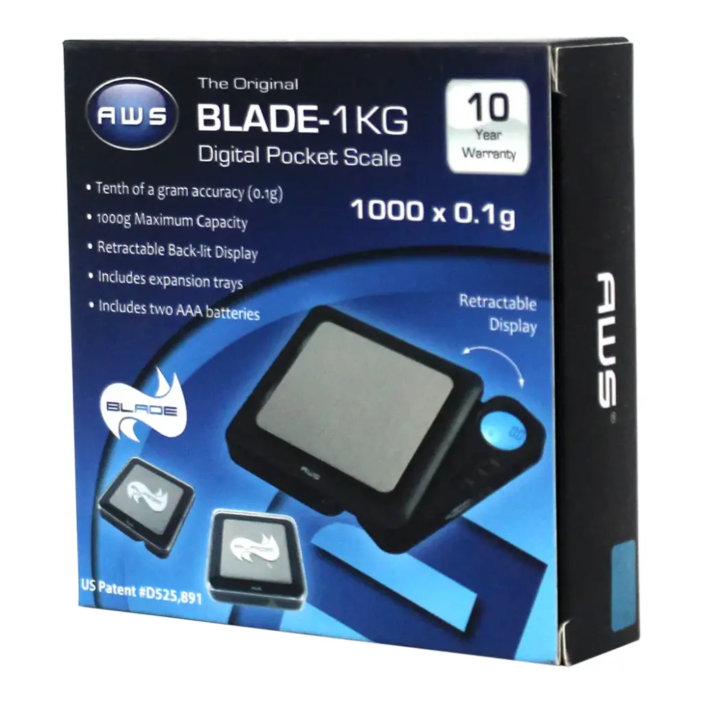 SCALE AWS BLADE-1KG DIGITAL SCALE BLACK