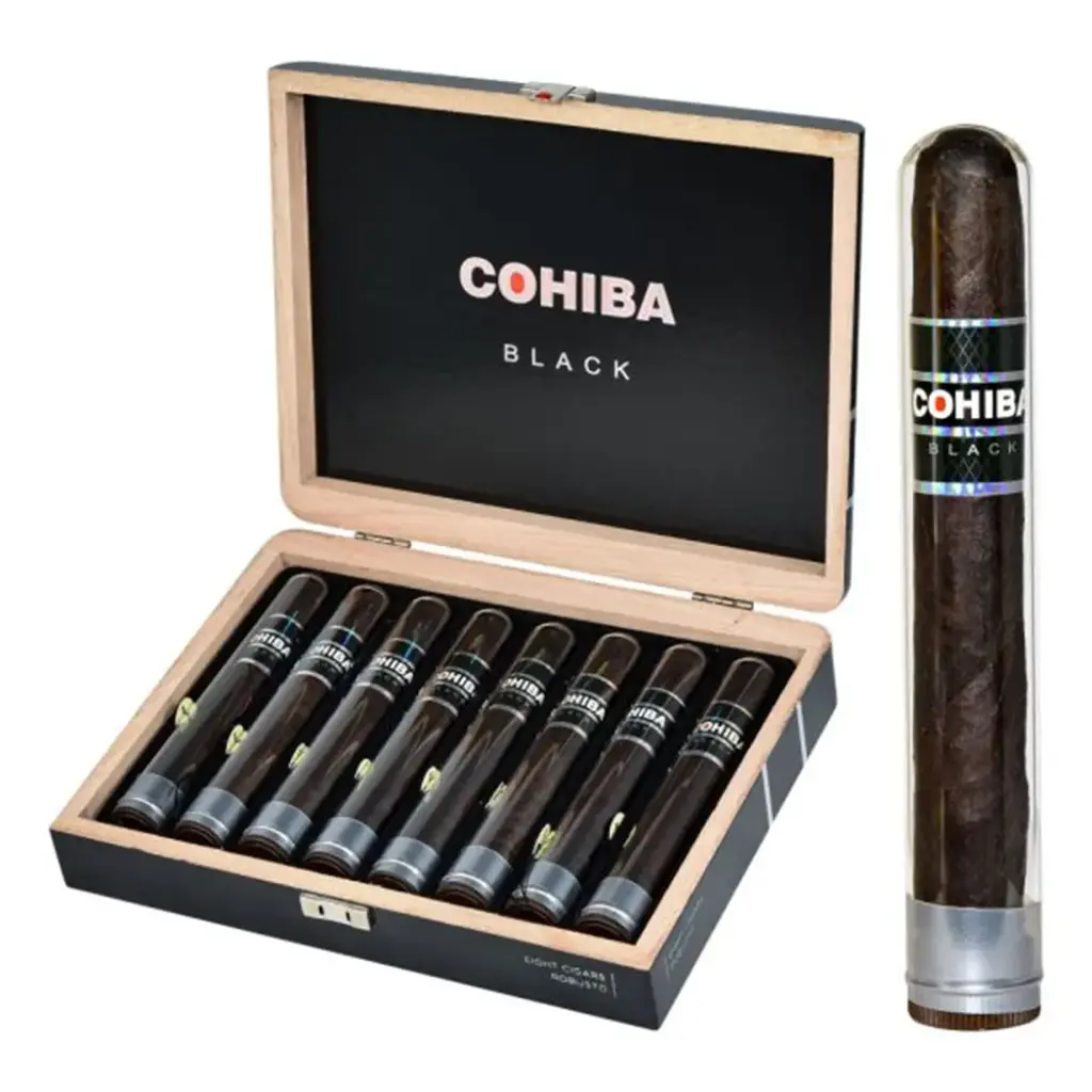 COHIBA BLACK ROBUSTO CRYSTALTUBE 51/2X50 (8)