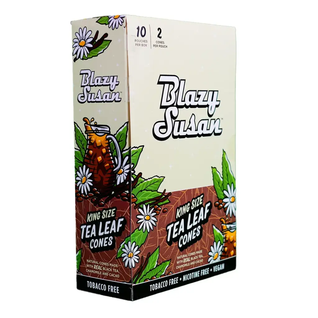 BLAZY CONE TEA LEAF KING SIZE 2-10PACK