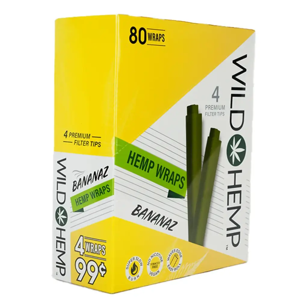 WILD HEMP 20CT WRAPS 4 FOR $0.99