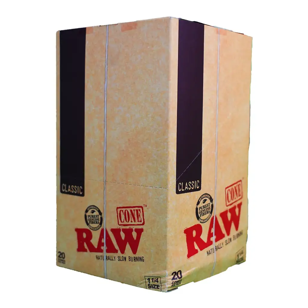 RAW CLASSIC CONE 1 1/4 20 CONES PER PACK